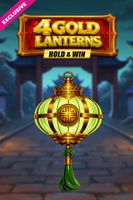 4 Gold Lanterns Hold & Win